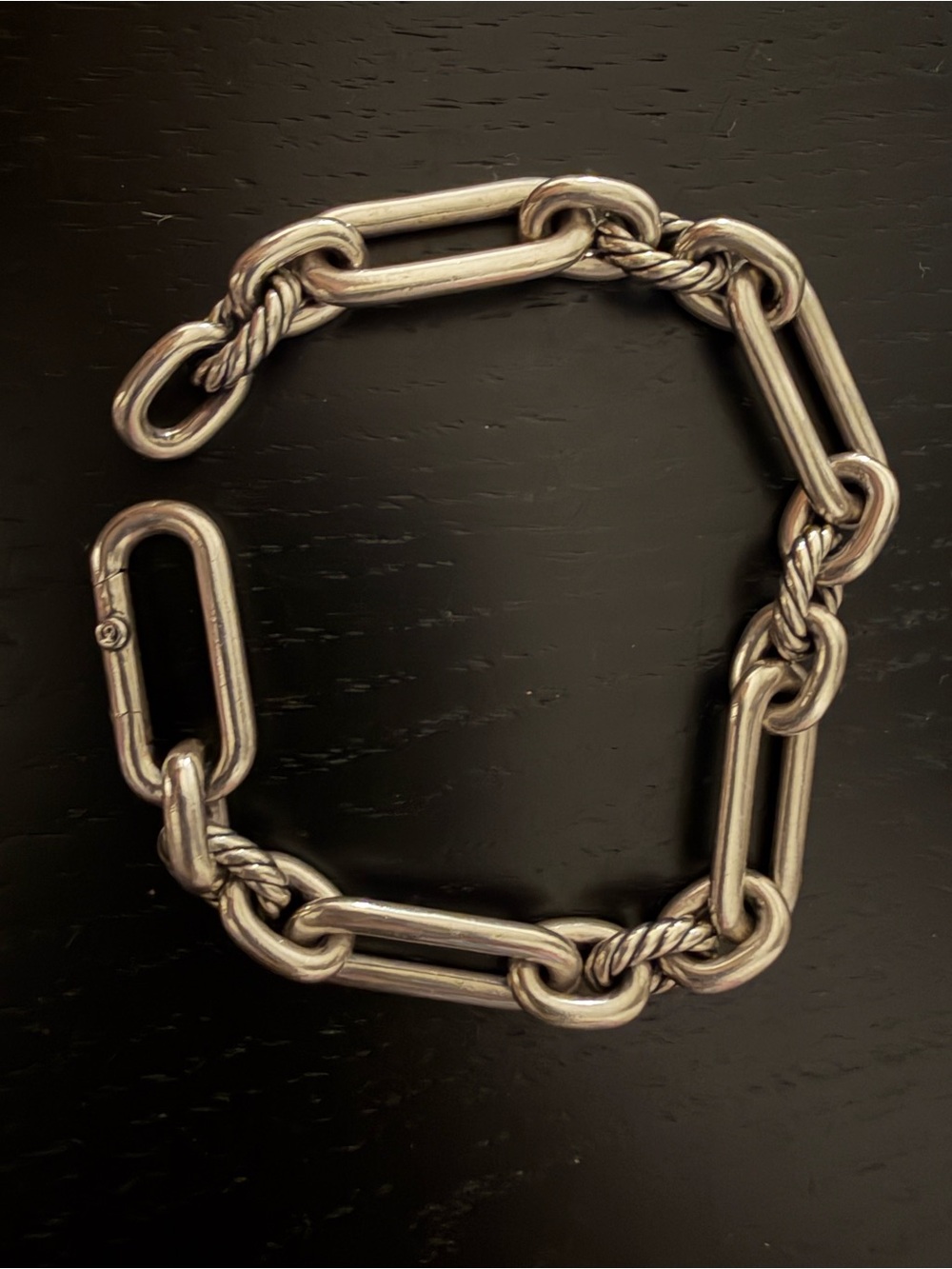 David Yurman Lexington 9.8mm Sterling Silver Chain Bracelet